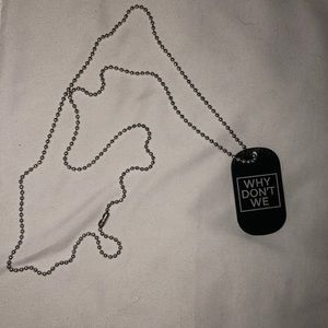 Why Don’t We hand-signed dog tag!